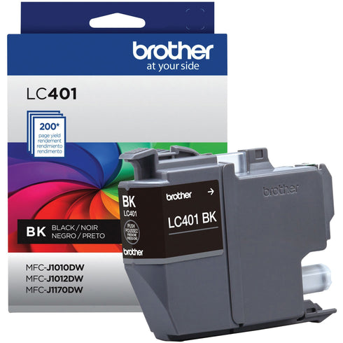 Brother LC401BKS Original Standard Yield Inkjet Ink Cartridge - Single Pack - Bl